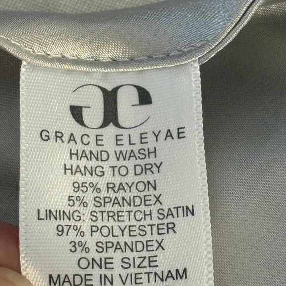 Grace Eleyae Navy Satin Lined Knot Turban - Picture 8 of 9